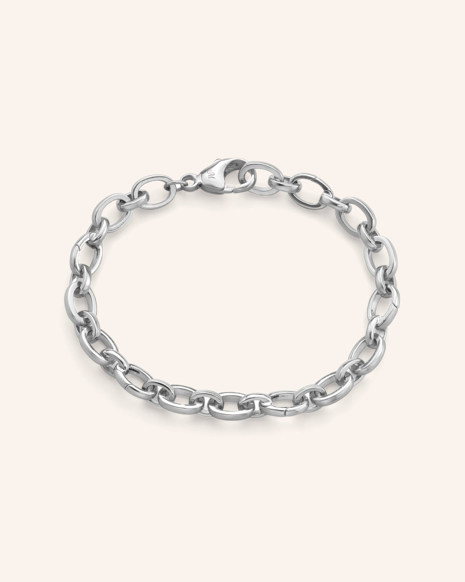Audrey Link Charm Bracelet in Sterling Silver